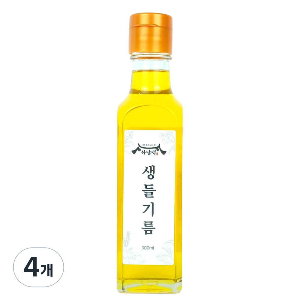 하남댁 건강지키미 저온압착 생들기름, 4개, 300ml 32,890원
