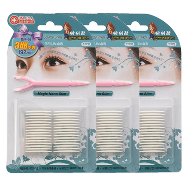 아이참 나노슬림 양면 쌍꺼풀 테이프 192p 세트, 단일색상, 3세트, 현재가 13,250원