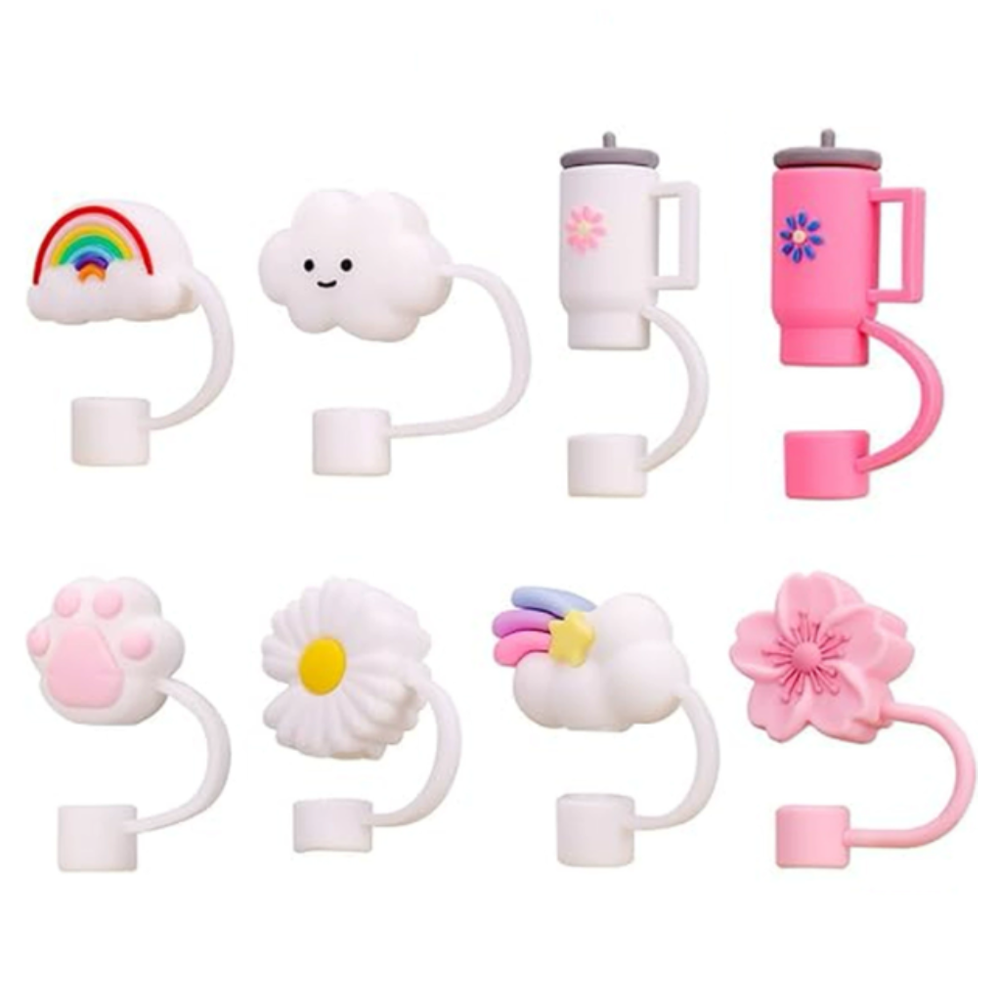 텀블러전용 먼지방지 밀착형 빨대마개 1데이오프 10mm 8종 세트, 1세트 7,680원