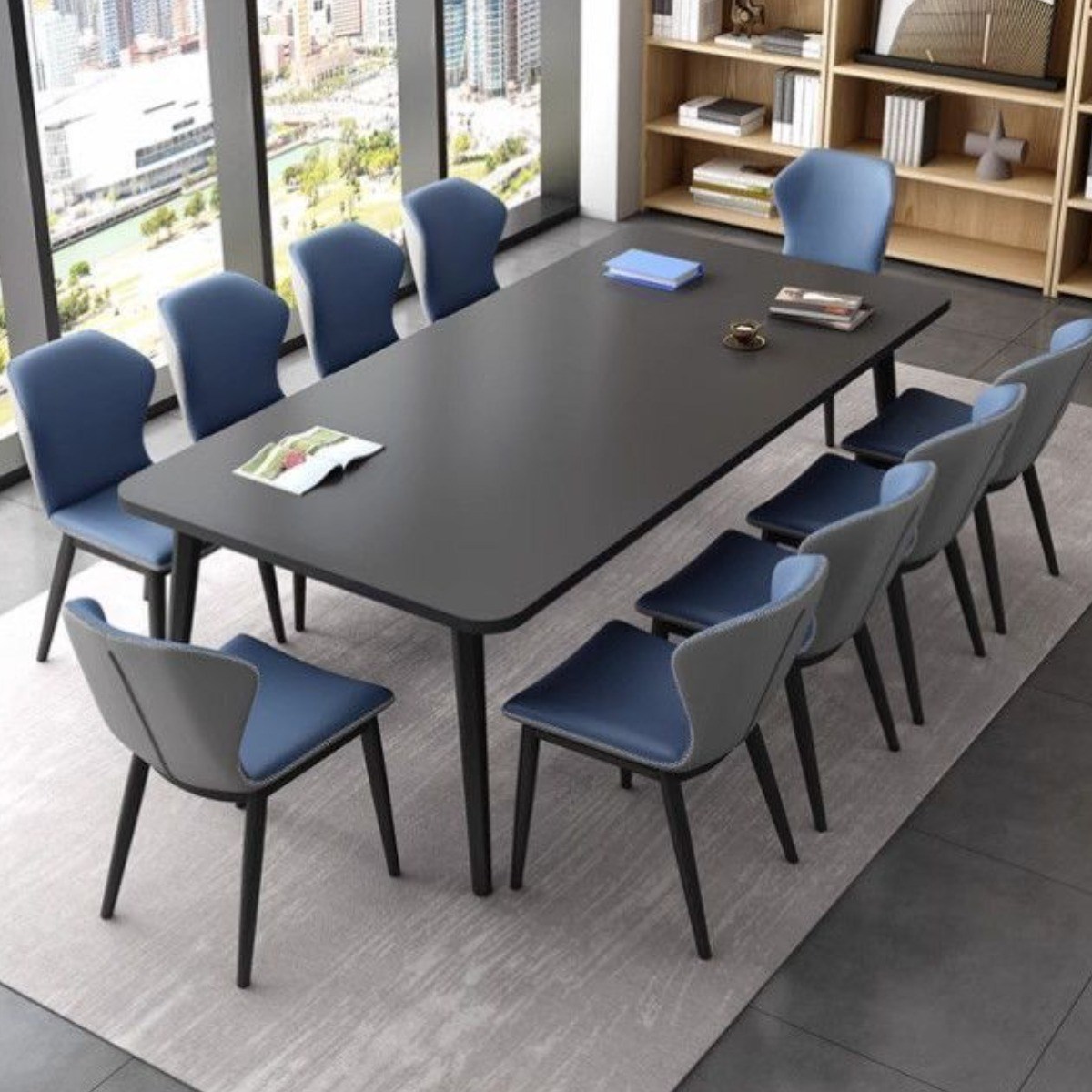 현대 사무용가구 대형 회의테이블 책상 상담실용 긴 형태 298,800원