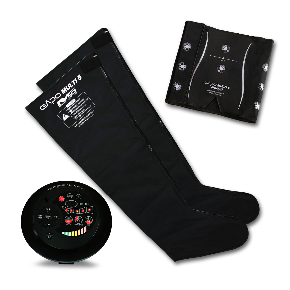 가포 블랙 공기압 다리마사지기 본체 + 다리커프 + 허리커프 세트 GAPO MULTI5, GAPO MULTI5 198,900원