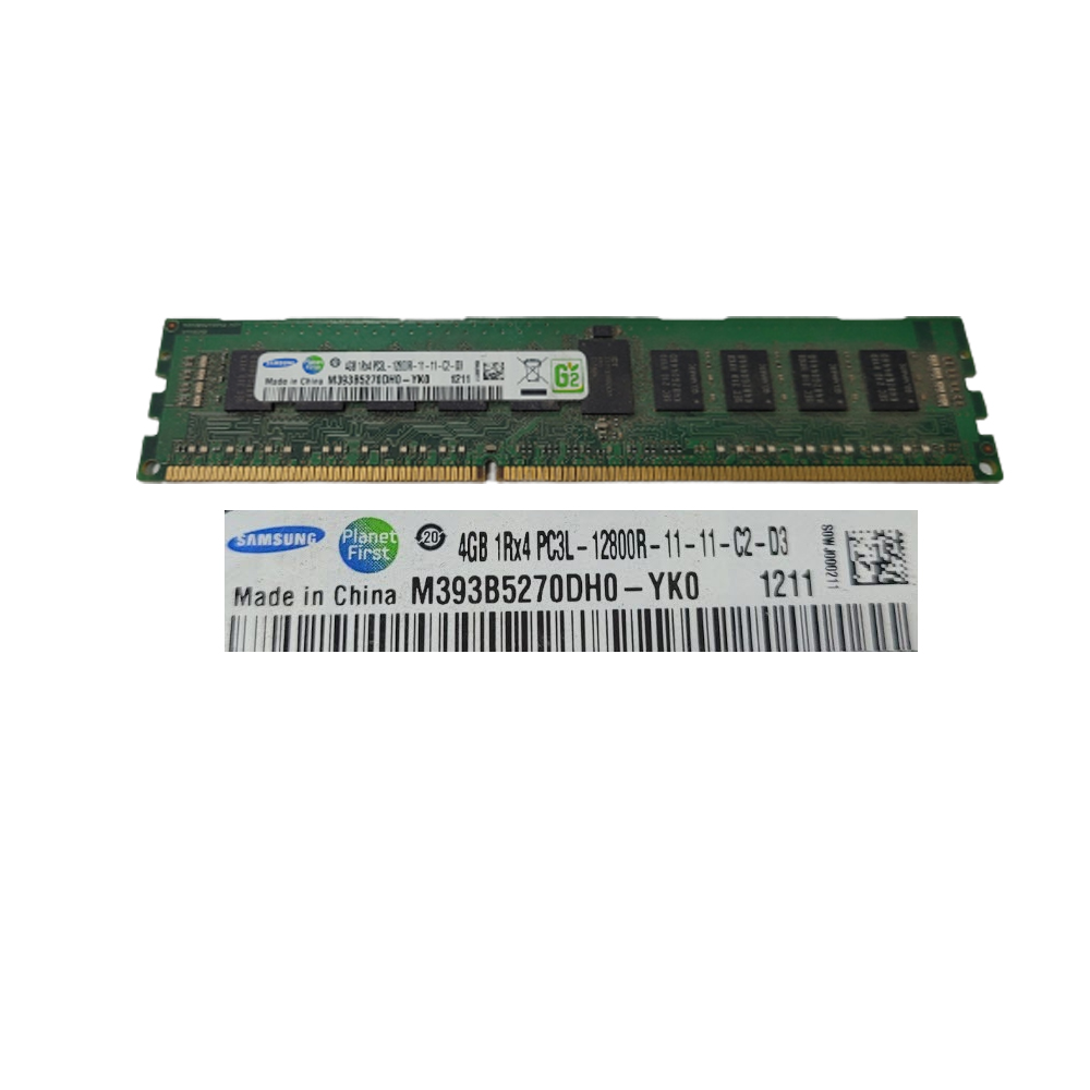 ram 컴퓨터 램 메모리 samsung 호환 DDR3 4GB 서버 메모리 1333MHz 1Rx4 ECC REG PC3L10600R Register DIMM 28,000원