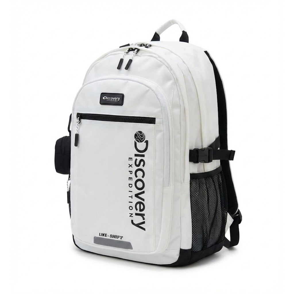 정품 디스커버리 화이트 백팩 초고학년 중학생 고등학생 신학기 책가방 100,000원