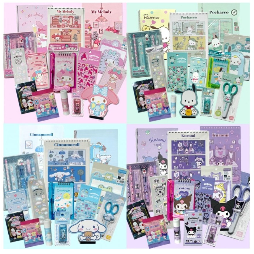 즐거움의시작몰 - 산리오 학용품 선물세트 (신학기 입학선물), 1세트, 베스트(12종): 마이멜로디 68,000원