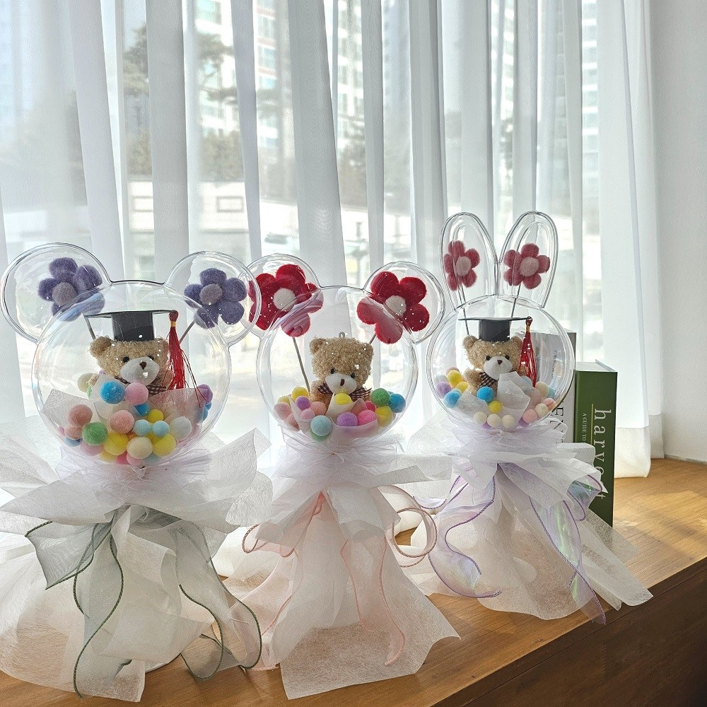 폼폼꽃다발 인형꽃다발 졸업식 학예회꽃다발 30,500원