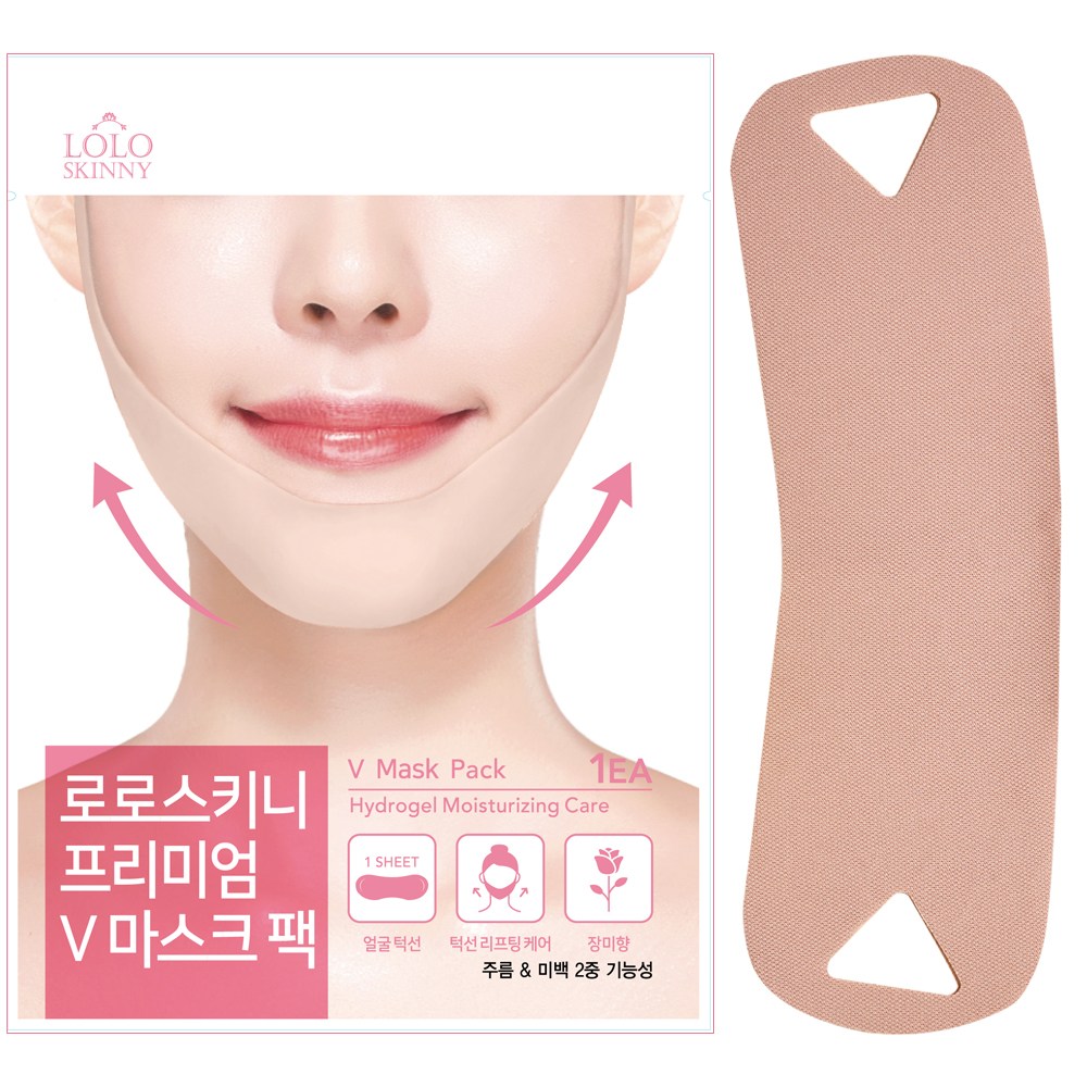 로로스키니 고탄력 스포츠원단 하이드로겔 콜라겐 브이라인 리프팅 마스크팩, 10개, 1개입 18,810원