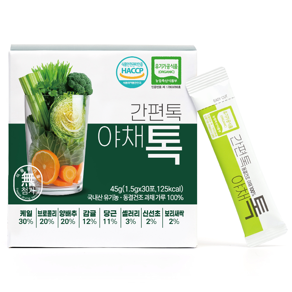 산마을 간편톡 야채톡 30p, 45g, 1개 14,800원