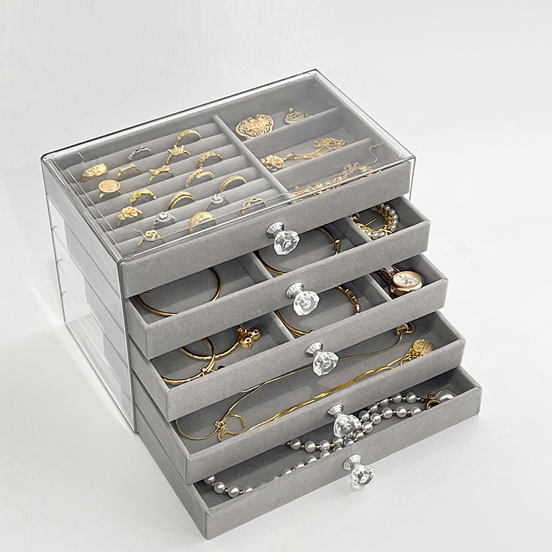 MeFun 액세서리 수납함 대용량 주얼리 박스 5단 골드 주얼리 목걸이 귀걸이 팔찌 보석함 22,500원