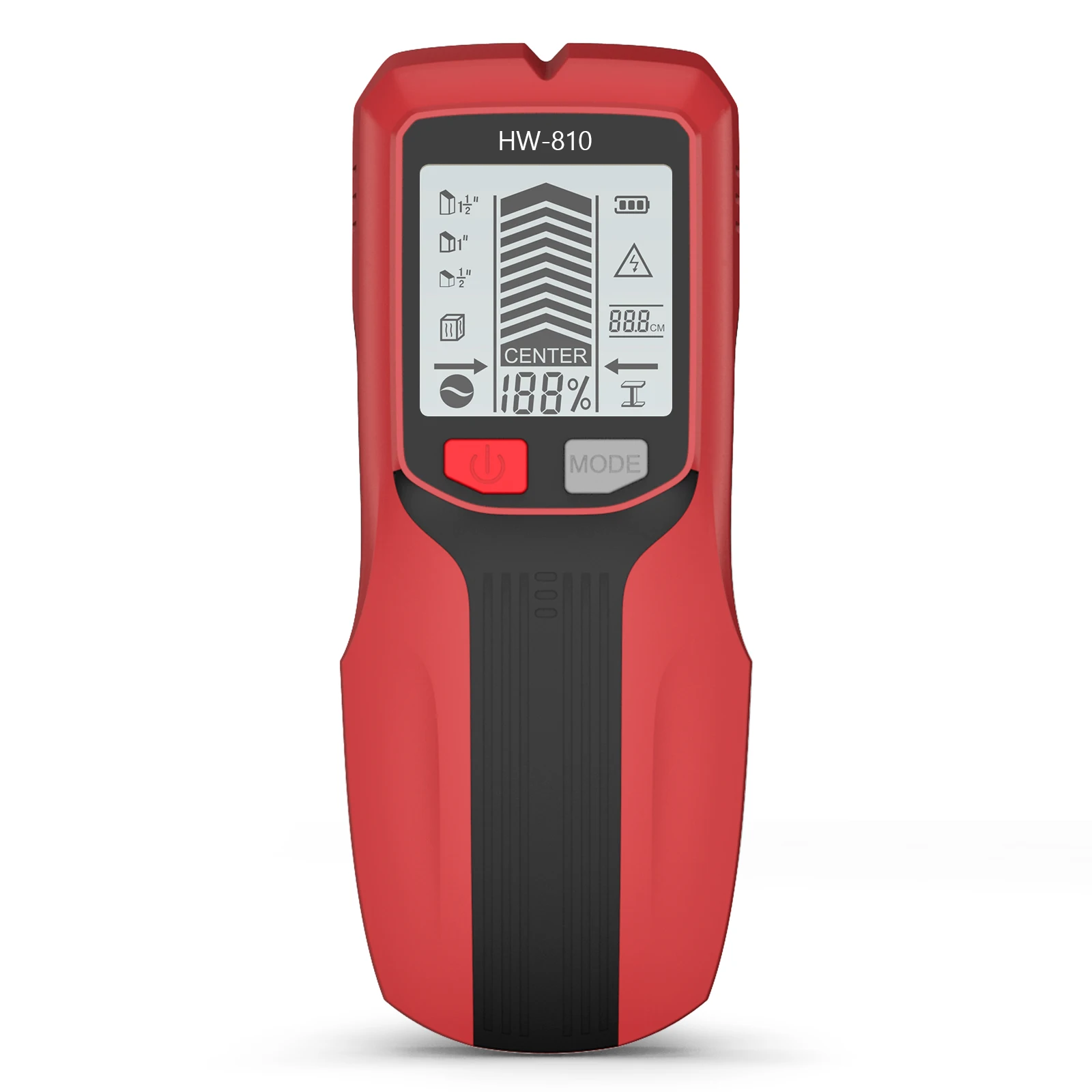 6in 1 디지털 벽 스캐너 탐지기 스터드 파인더 센서 목재 금속 AC 전선 다기능 80mm 깊이 24,500원