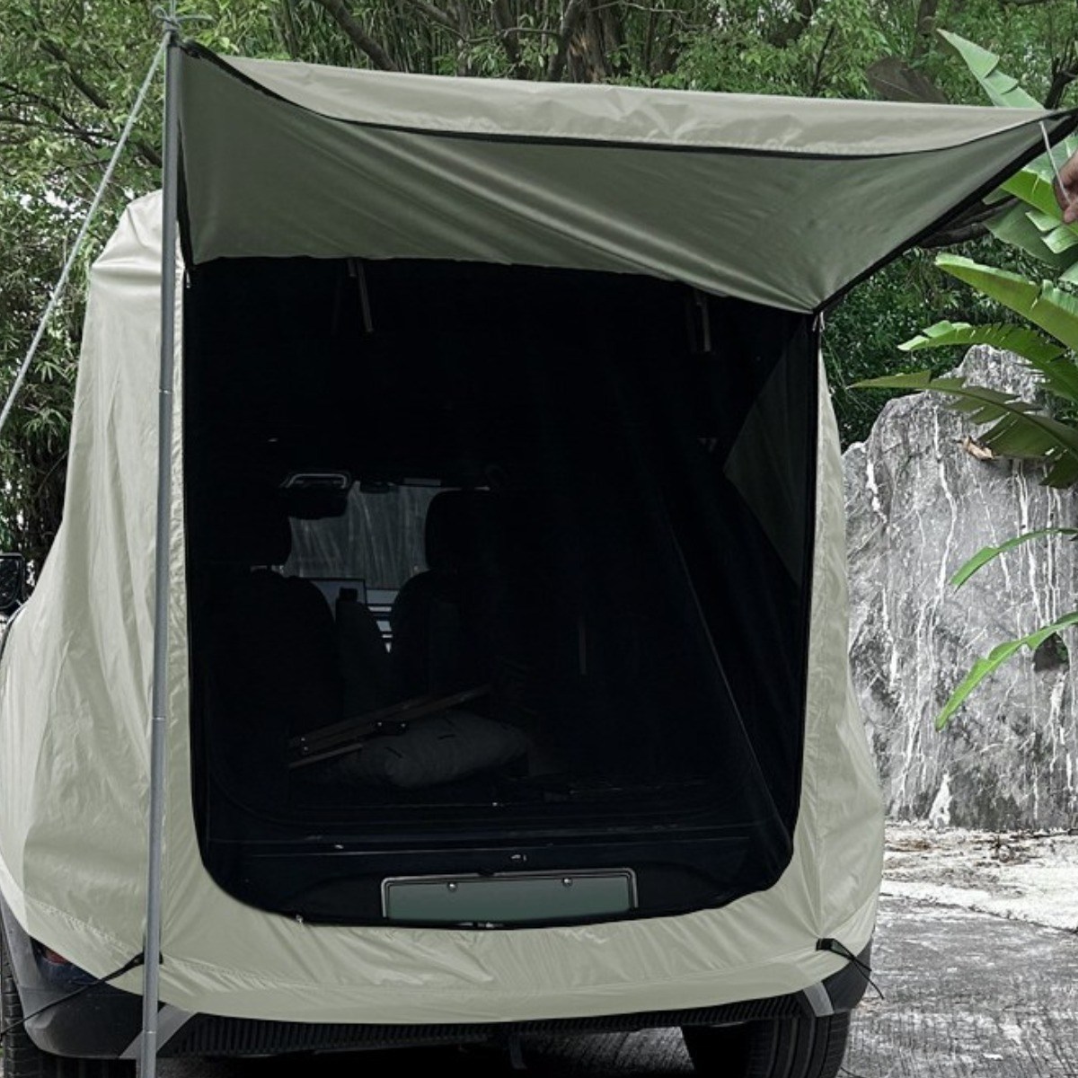 차박 텐트 차량 후방 텐트 폴대포함 48,600원