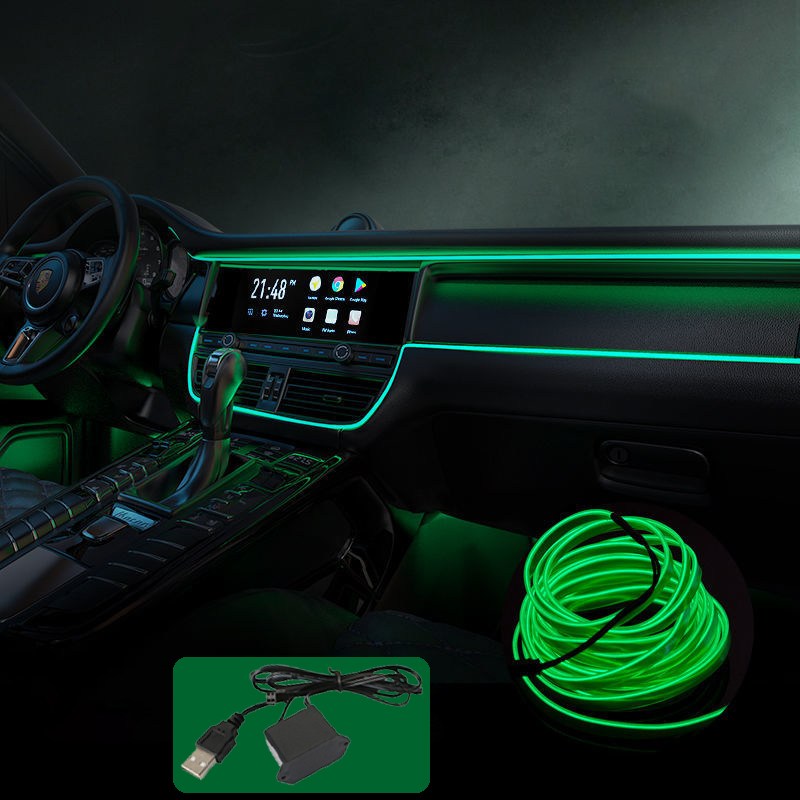 Sunwer 자동차 USB 라이트 광섬유 무드등 5m 차량용 EL 라인조명 14,800원