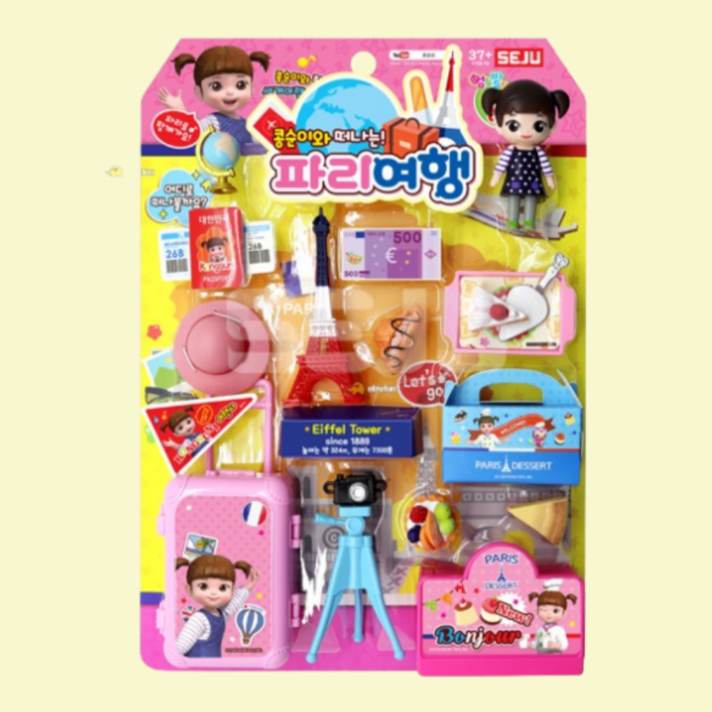 재미있는 어린이 역할놀이 장난감 엉뚱발랄 콩순이 파리여행, 1개 11,600원