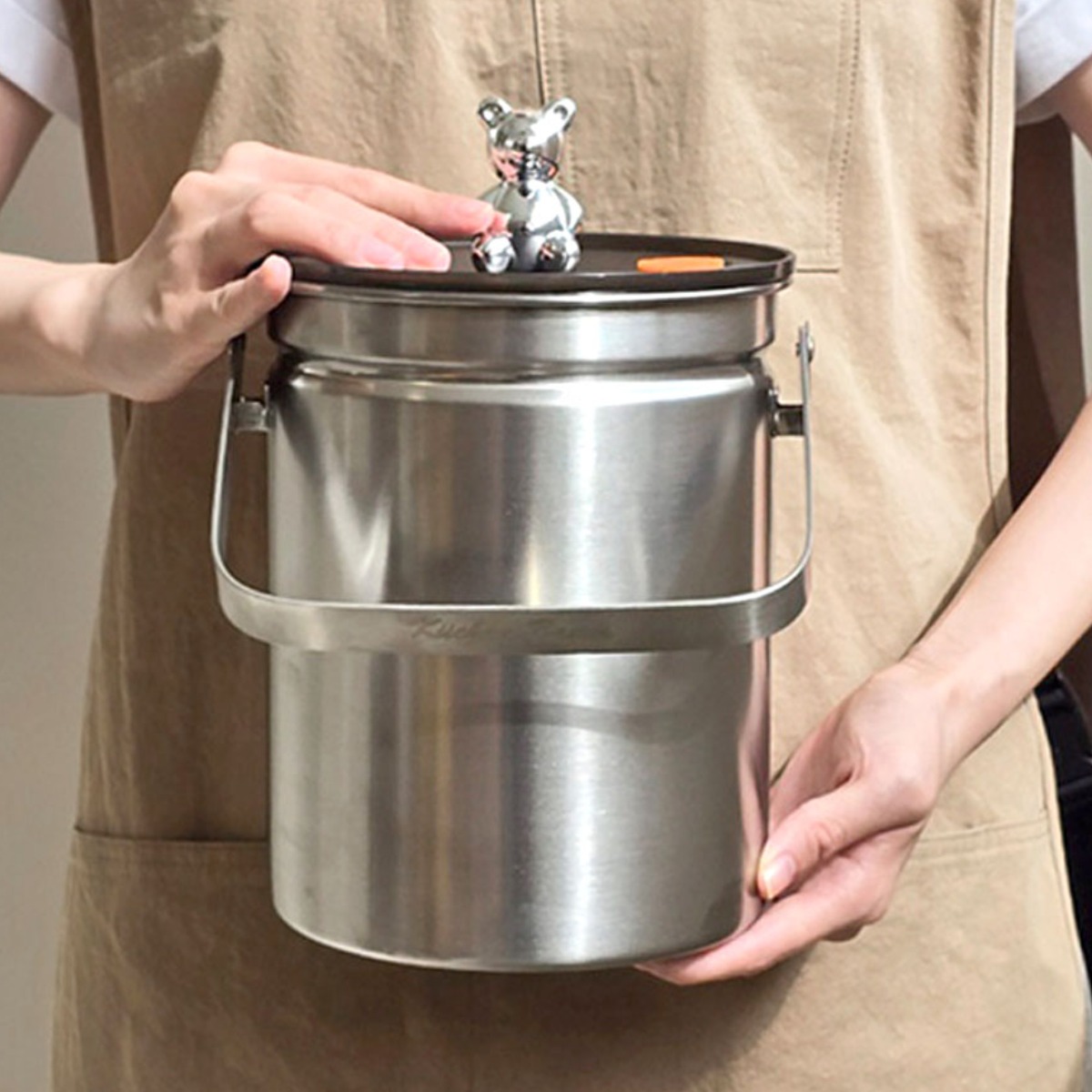 지엔베르그 음식물 쓰레기통 3L 스텐 밀폐 진공 냄새차단 반영구적사용 32,780원