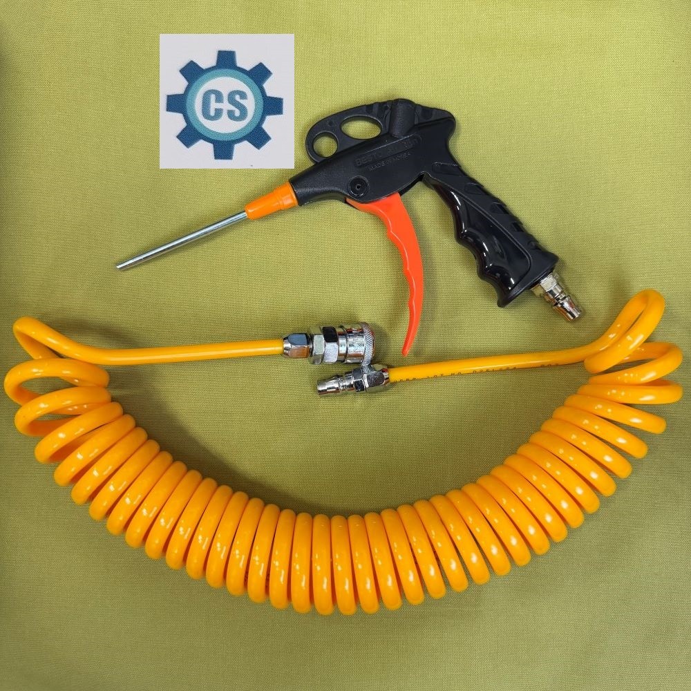 청사씨에스 콤프레샤 에어건 100S 에어 코일 호스 8x5M 세트상품 PVC 21,270원