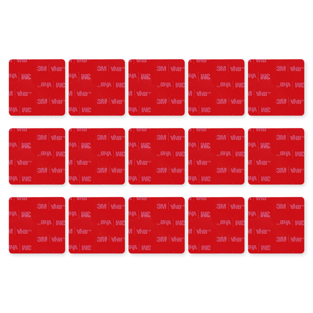 브이에이치비 3M 초강력 아크릴폼 사각형 투명 양면테이프 45 x 45 mm, 15개 12,900원