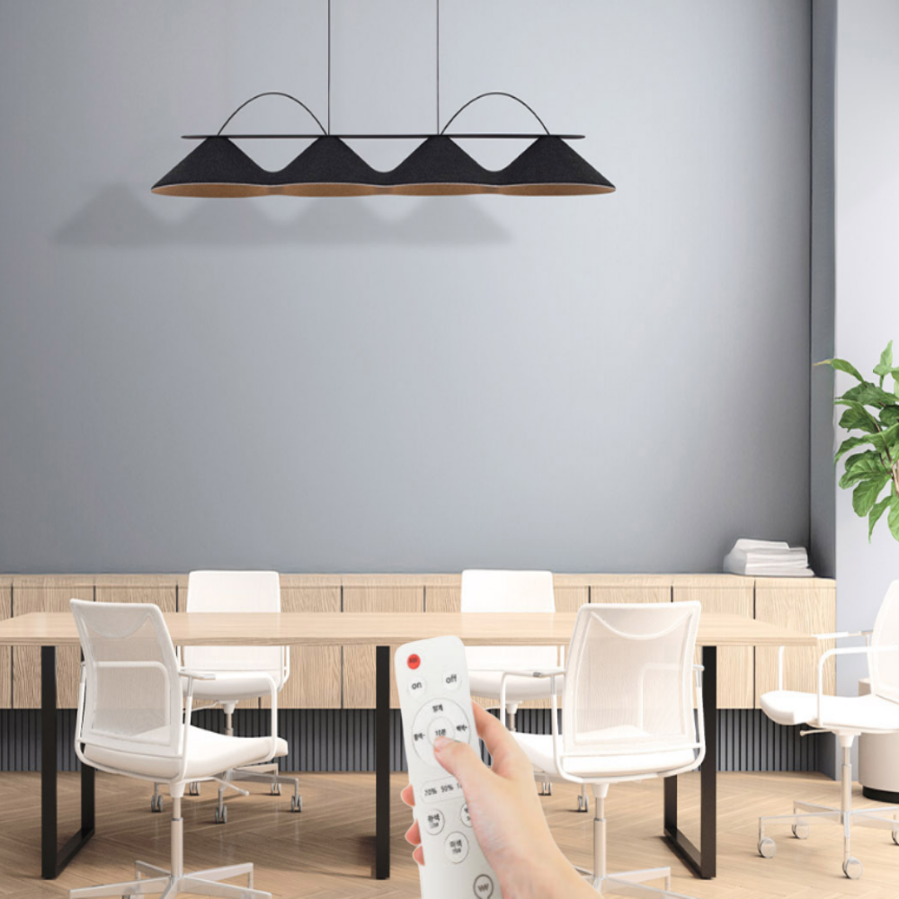 6인용식탁등 LED 리모컨 펜던트 조명 주방 식탁등 블랙+그레이 475,000원