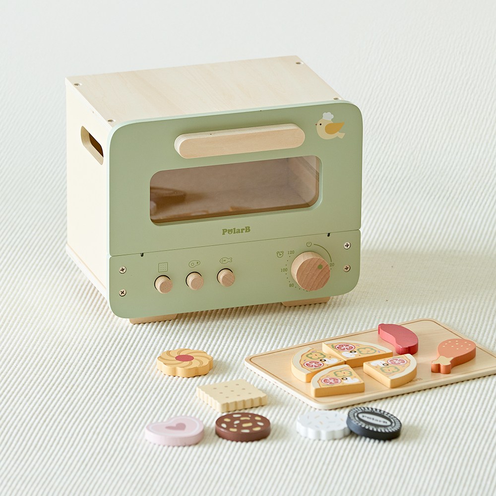 폴라비 원목 오븐 주방놀이 세트 아기 소꿉놀이 장난감 3세 4세 49,900원