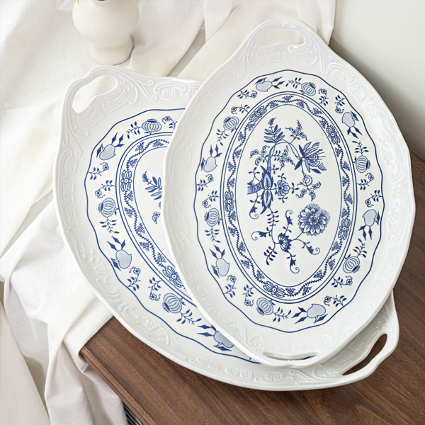 라리사 쯔비벨무스터 핸들 트레이 2종 세트, 혼합색상, 1세트 23,180원