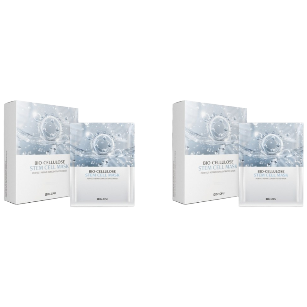 [Dr.CPU] 닥터씨피유 바이오 셀룰로오스 스템셀 마스크 25g 5매입 1+1 천연 코코넛 원단 시트로 밀착력 UP 마스크팩, 10개, 25g 55,000원