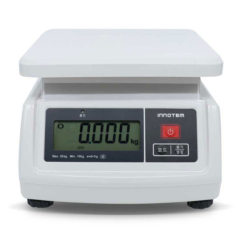 이노템 국산 충전식 전자저울 아답터제공 5kg 10kg 20kg 30kg 계량 주방 업소용 가정용 산업용 제과 제빵 베이킹 저울 계수기능 87,000원