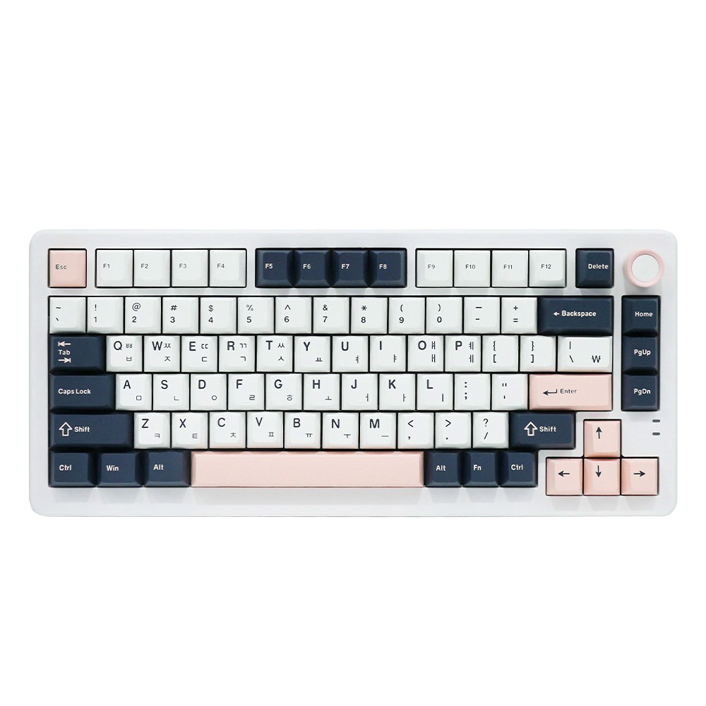 큐센 Q75 PBT V3 유선 무선 블루투스 기계식 키보드 화이트 오테뮤저소음피치축 65,900원