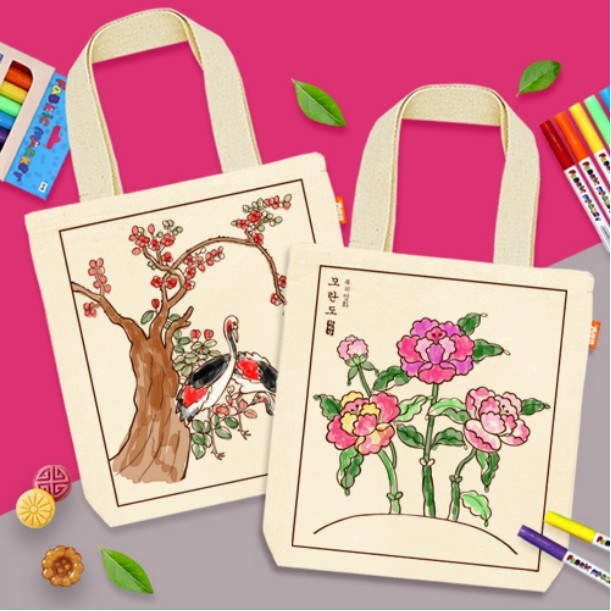 [하하당] 전통민화 에코백 (2종 택1) 13,990원