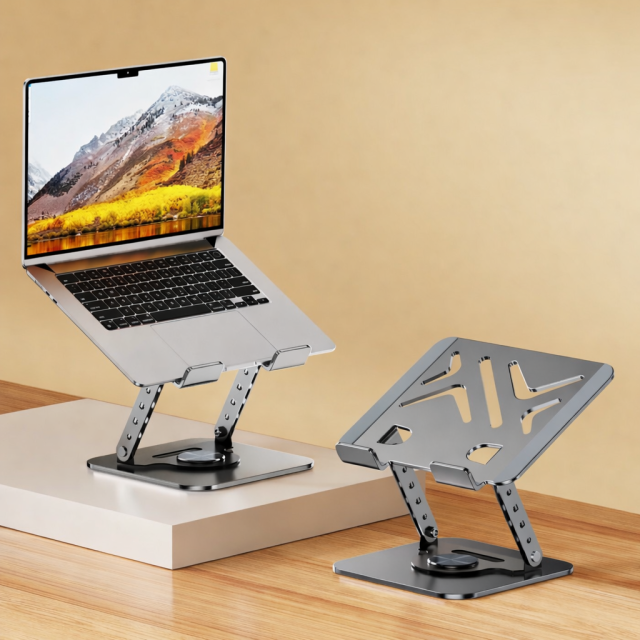 리브온 360도 프리미엄 메탈 노트북 테블릿 거치대 높이조절 접이식 스탠드 4,990원