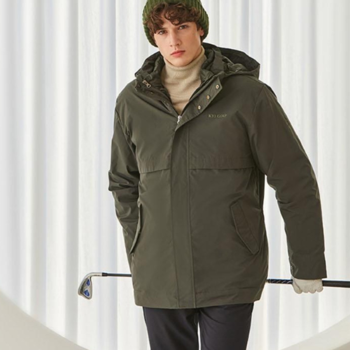 KYJ GOLF 남성용 방풍자켓 2종세트 외피+내피 탈부착 | 레이어드 골프 아우터 59,900원