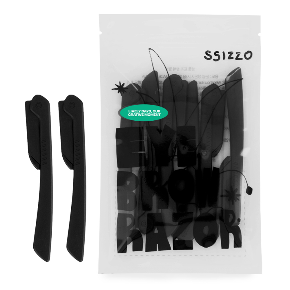 씨조 2중날 눈썹 수정 접이식 정리칼 2,500원