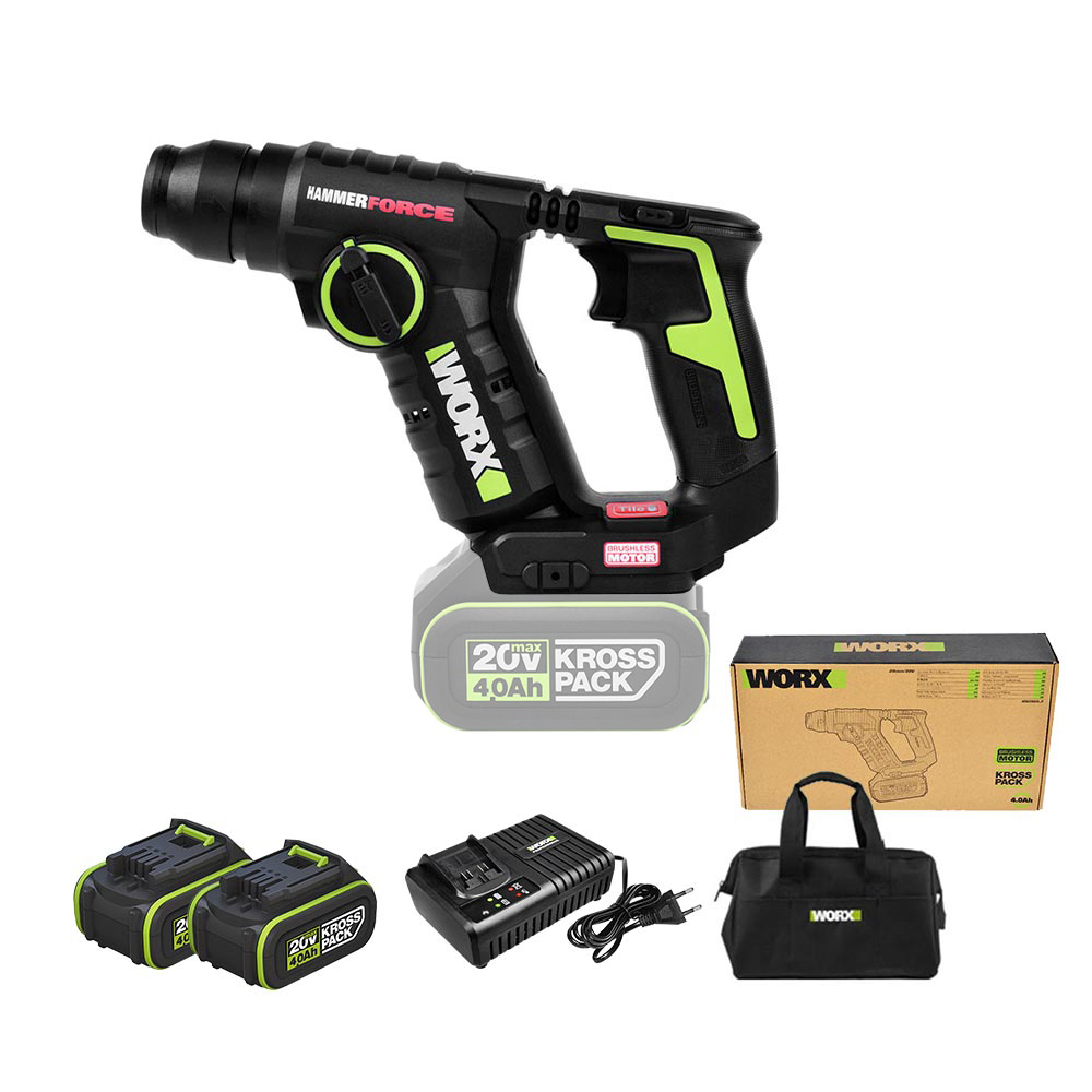 WORX 충전 로타리 해머드릴 WU380S.2 250,000원