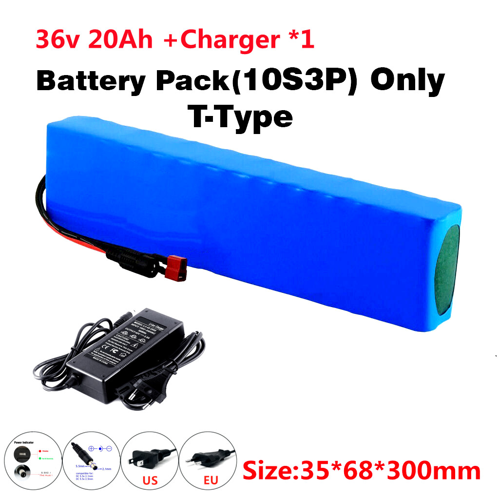 전기자전거 배터리  새로운 36V 배터리 10S3P 20Ah 42V 18650 산업용 이온 배터리 팩, 전자 자전거 전기 자 107,000원