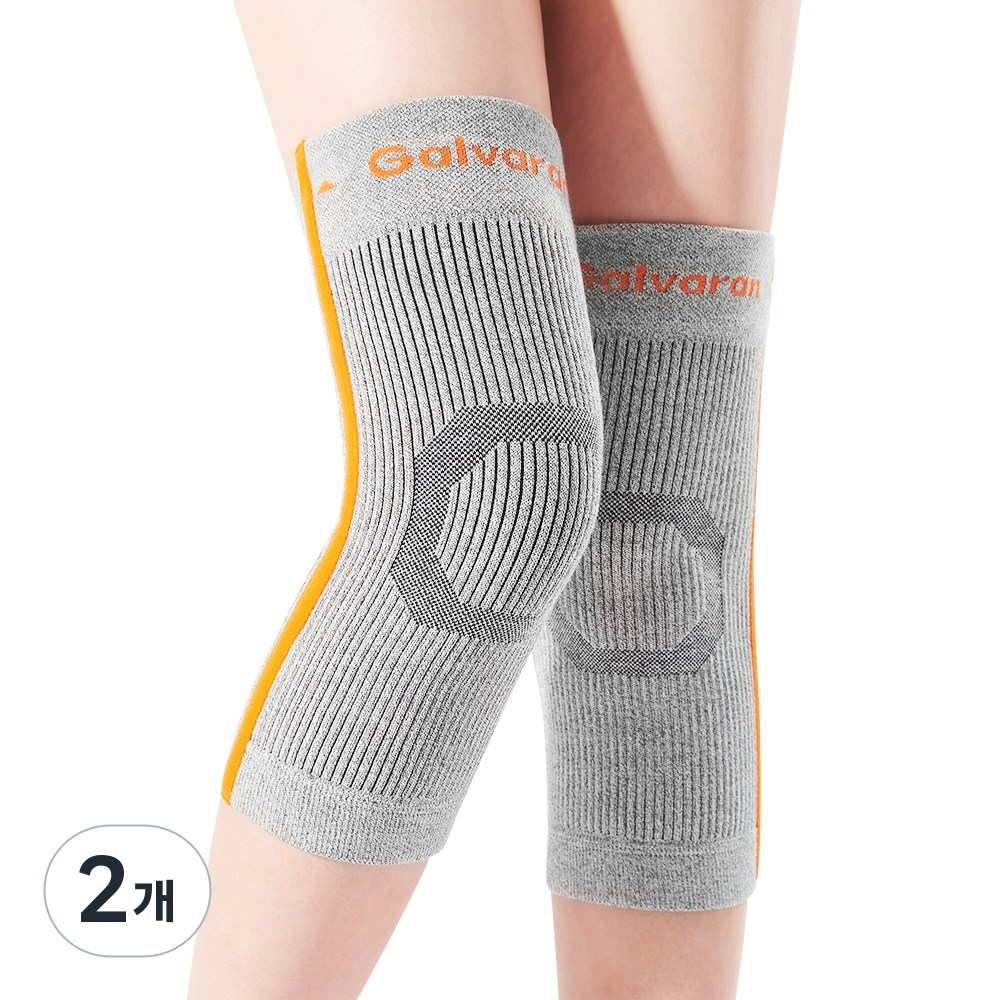 Galvaran 게르마늄 카본 무릎보호대,무릎 통증, 관절 통증 완화, 부기, 염증 완화 및 혈액순환 개선용, 남녀공용, Gary, 2개 131,800원