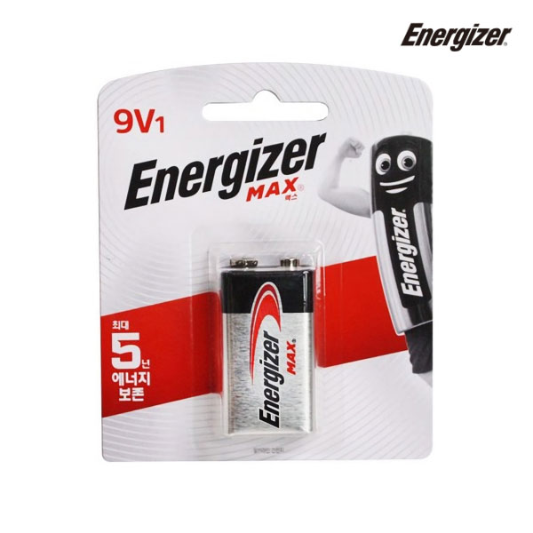 에너자이저 알카라인 맥스 건전지 9V 6LF22 1입 8,100원