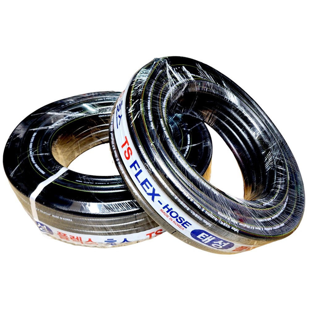 국산 흑편사 호스 13mm X 50M 이끼방지 녹조방지 흑고압 농업용 가정용 다용도 물호스 26,800원