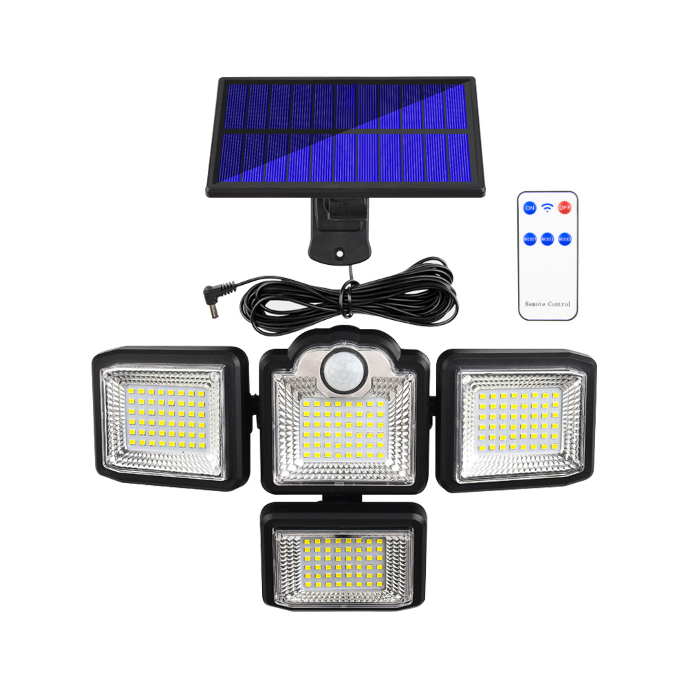 에이치케이셀 KC인증 배터리 3000mAh 다각도 벽걸이 태양열 198LED 조명, 백색등 22,900원