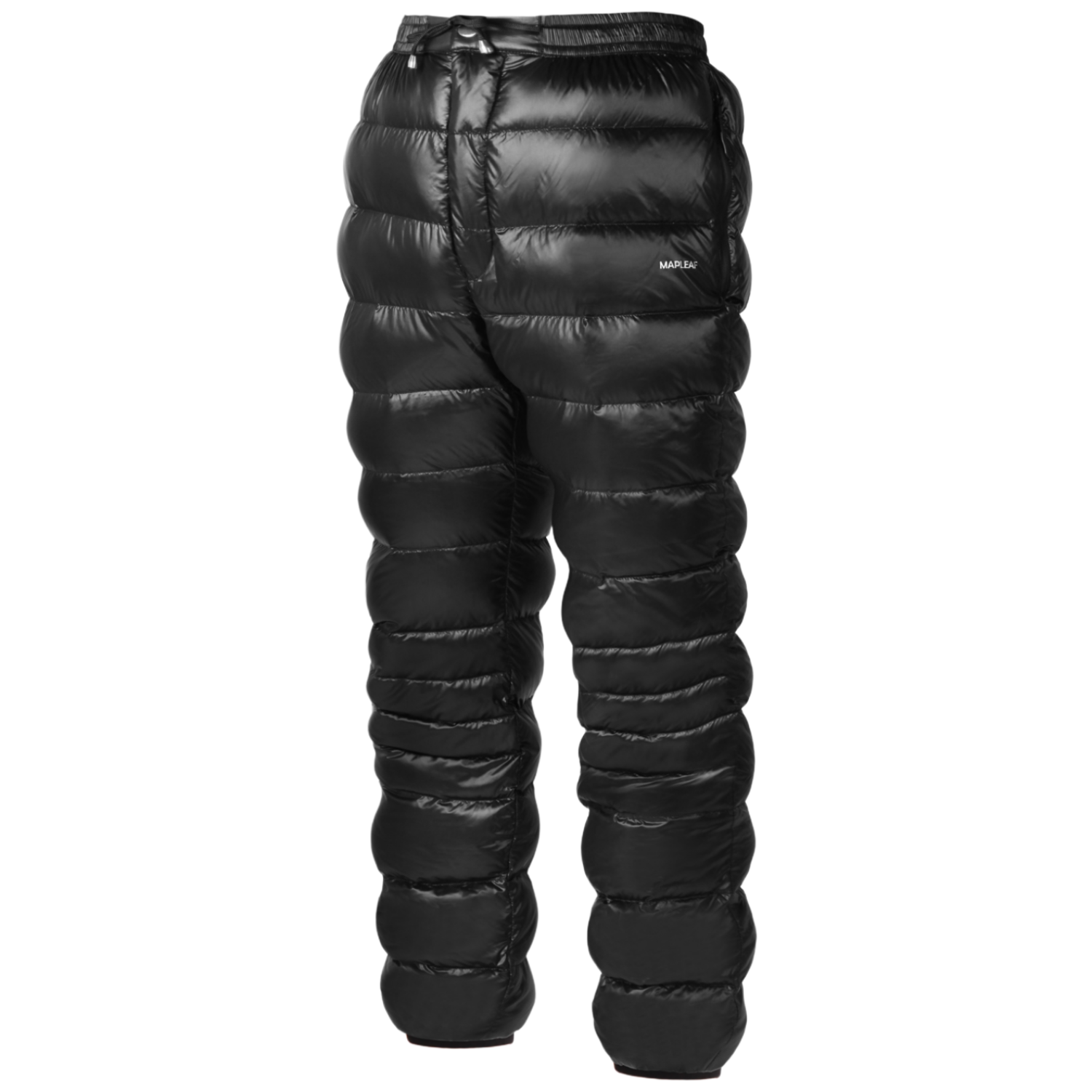 MAPLEAF 다운 팬츠 블랙 800 필파워 (FP)  보온 방한 주머니 포함 YKK 지퍼 방풍 발수 경량 휴대 용이 남녀 공용 보온 팬츠 겨울용 수납백 포 83,990원