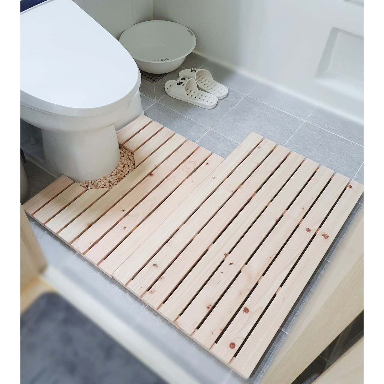 편백공작소 편백나무 원목발판 변기발판 현관 화장실 욕실 발판 매트 62,000원