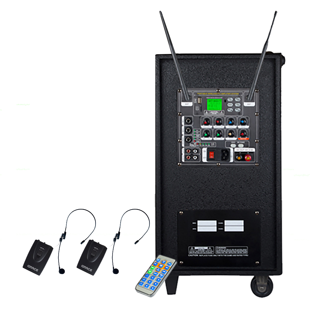 그레이스 400W USB SD포트 블루투스 무선 마이크 2p + 엔터그레인 충전식휴대용 이동형 앰프 574,730원