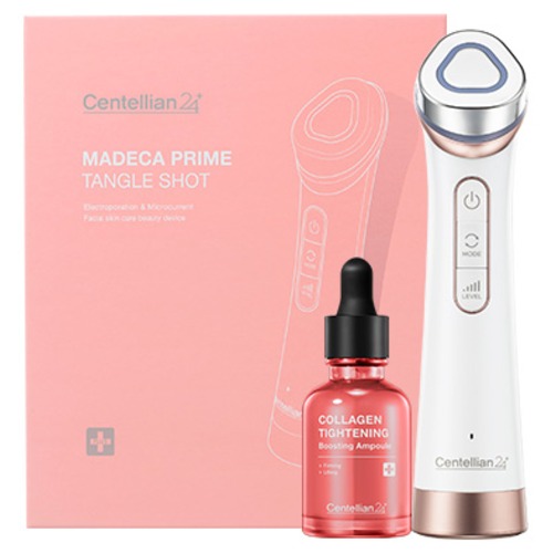 센텔리안24 마데카 프라임 탱글 샷 피부마사지기 + 콜라겐 타이트닝 부스팅 앰플 30ml 세트, 단일상품, 코랄(피부마사지기) 195,110원