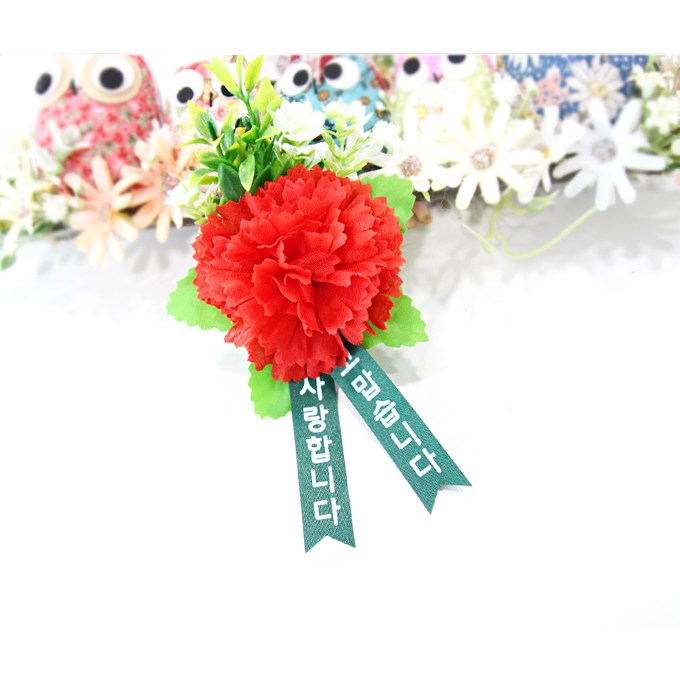 짱구엄마/알뜰 카네이션/코사지/브로찌/어버이날/스승의날/감사선물/코사지, 1개 800원