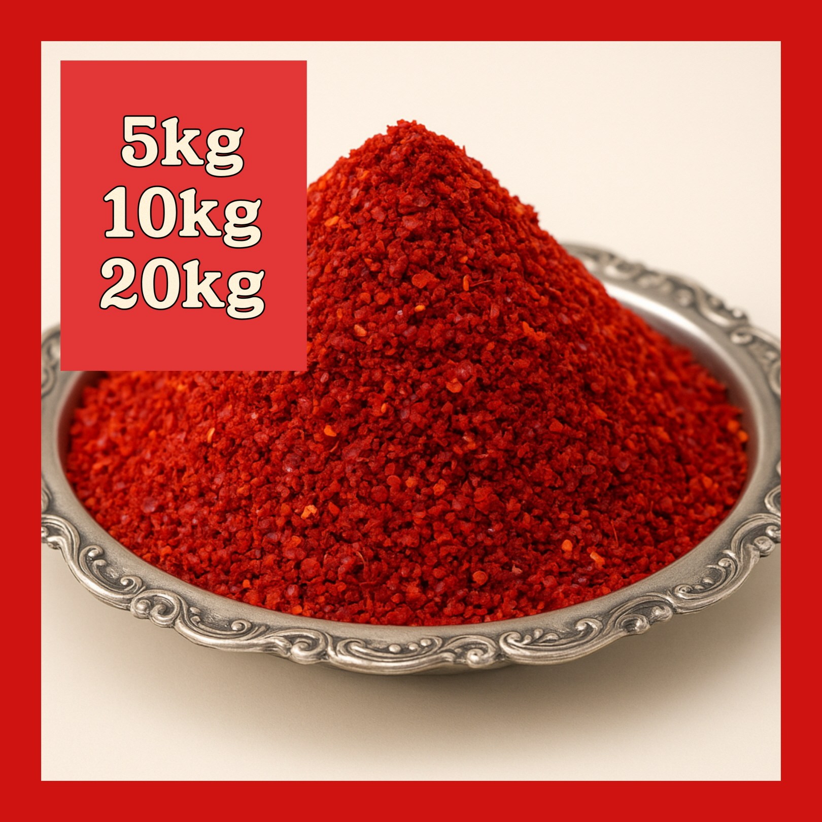 보통 적당한 맵기 깔끔한 매운맛 국산 상급 고춧가루 고추가루 5키로 10키로 20키로 김장/겉절이/양념/찌개/반찬 안성맞춤 261,100원