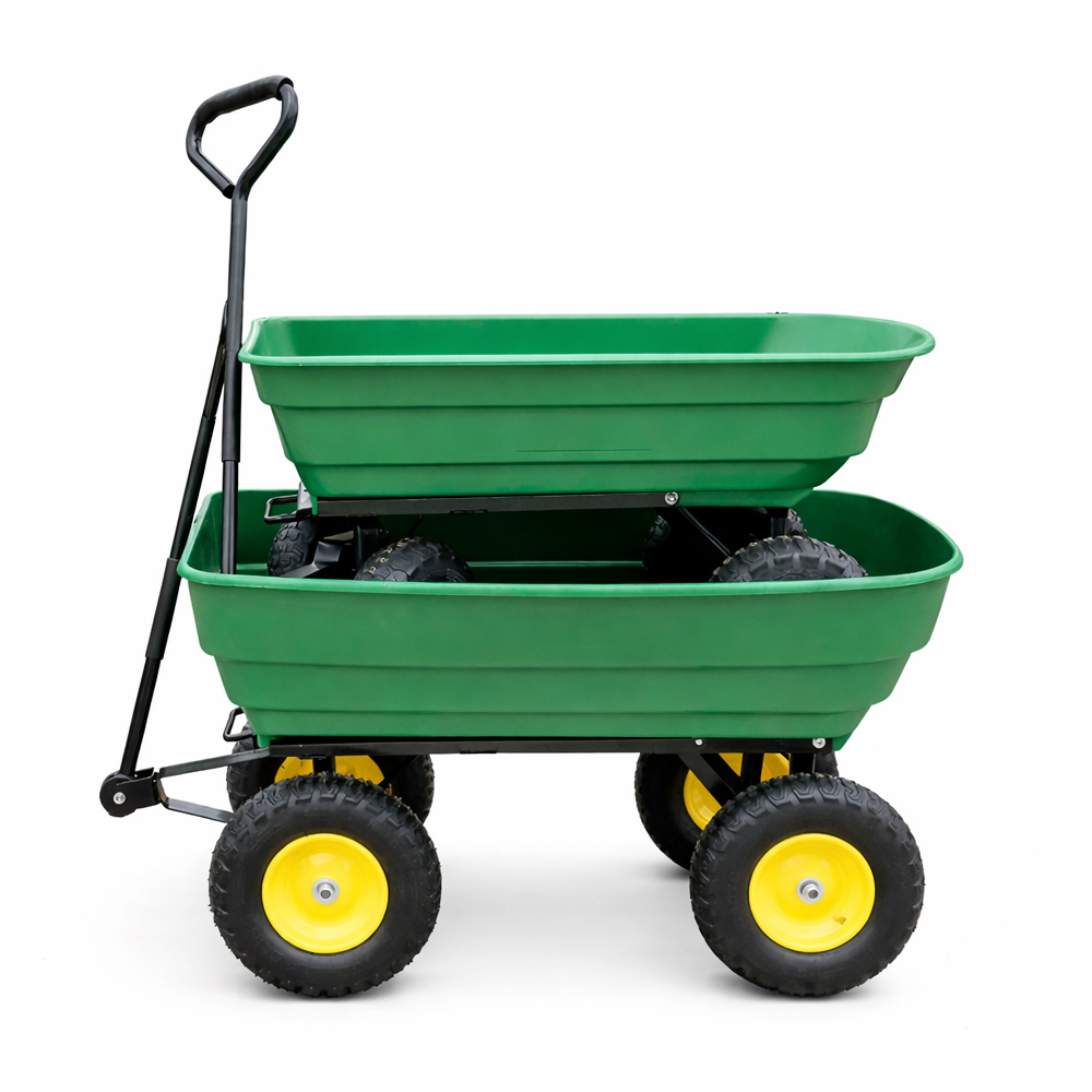 농업용 운반차 4륜 덤프카트 작업용 트롤리 원예 수레 다용도 카트, 1개 113,900원
