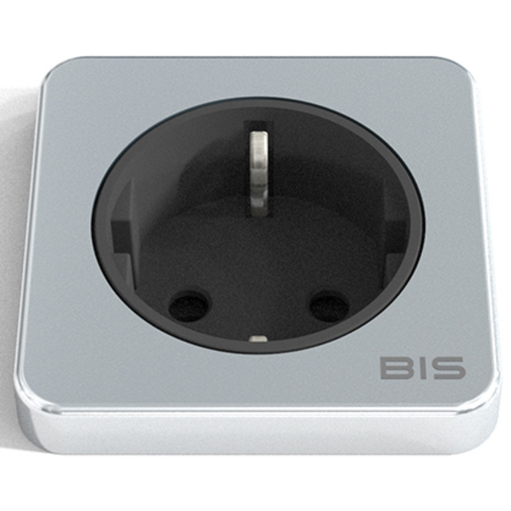 BIS-W401 빌트인 유선 사각 1구 매립콘센트 소켓, BIS-W401실버 5,930원