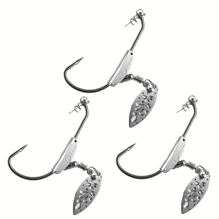 너츠 블레이드 훅 세트 실버 골드 배스 루어낚시 바늘세트, 1개, 3개입 5,900원