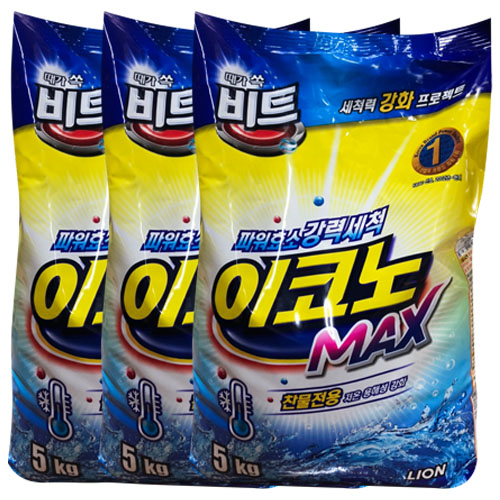 비트 이코노맥스5kg x 3개(1Box) 분말세제 23,100원