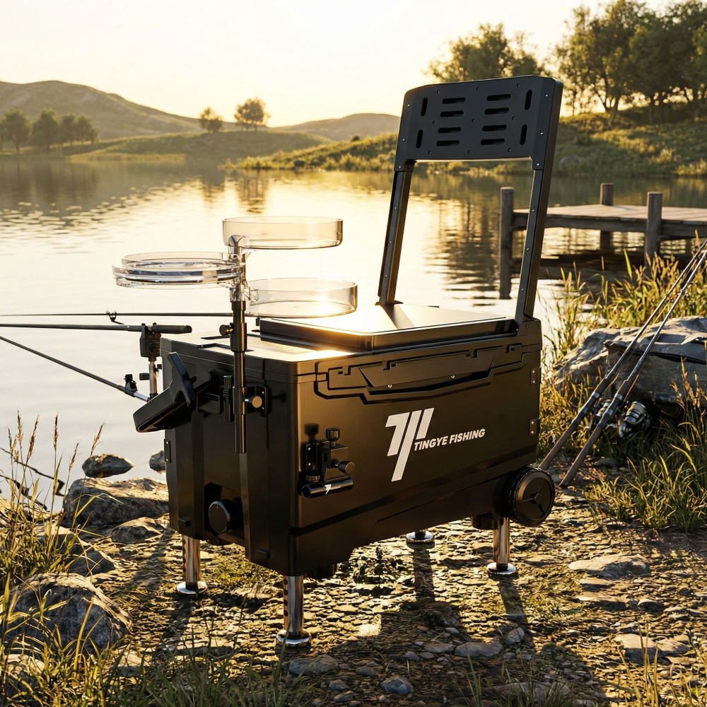 체리닷컴 낚시 멀티 캐리어 바퀴 아이스박스 32리터, 1개, 블랙, 32L 129,800원