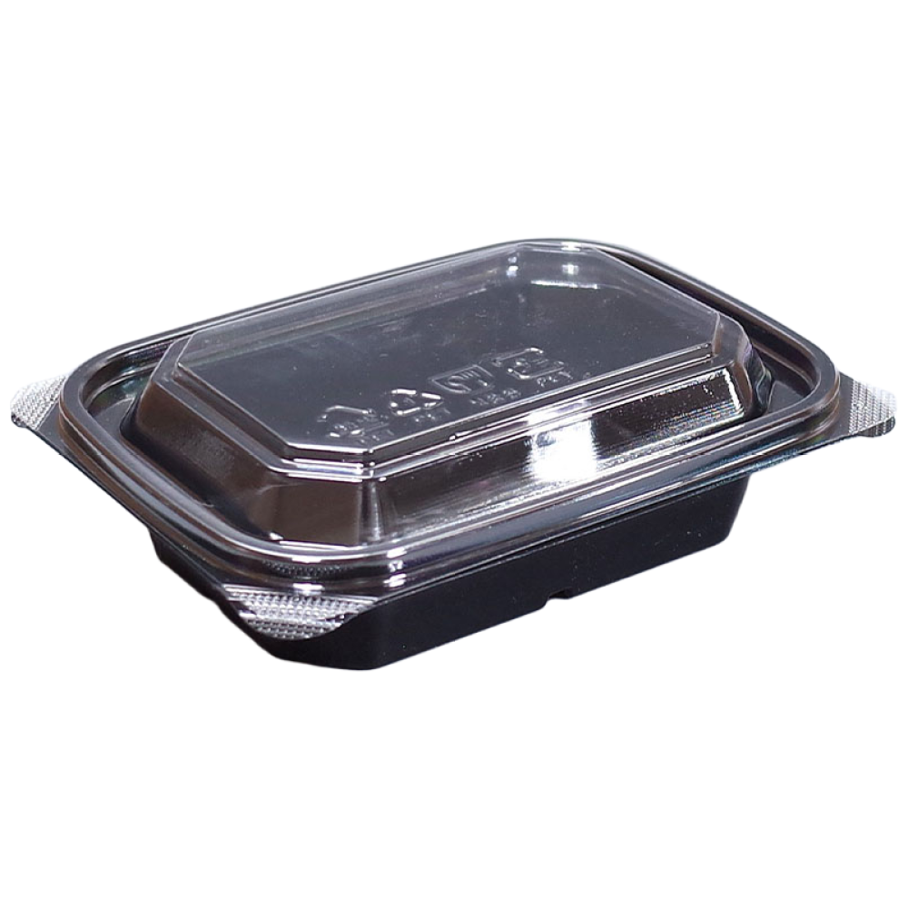 와요와요팩 일회용 반찬 샐러드 포장용기 검정 BU-002, 1세트, 100개 19,550원