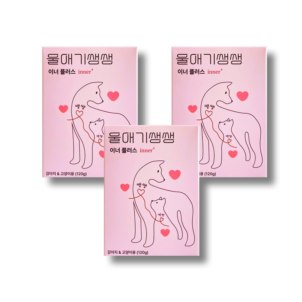 울애기쌩쌩 이너플러스 반려동물 종합영양제 기관지 심장 신장 간 케어 112,470원