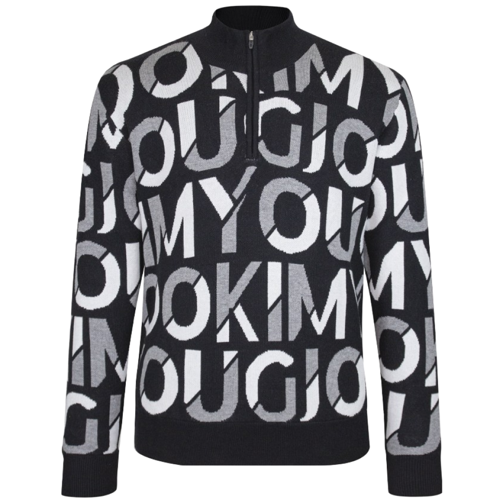 김영주 남성 골프웨어 로고플 방풍 반집업 니트 티셔츠 남자 반목 스웨터 56,700원