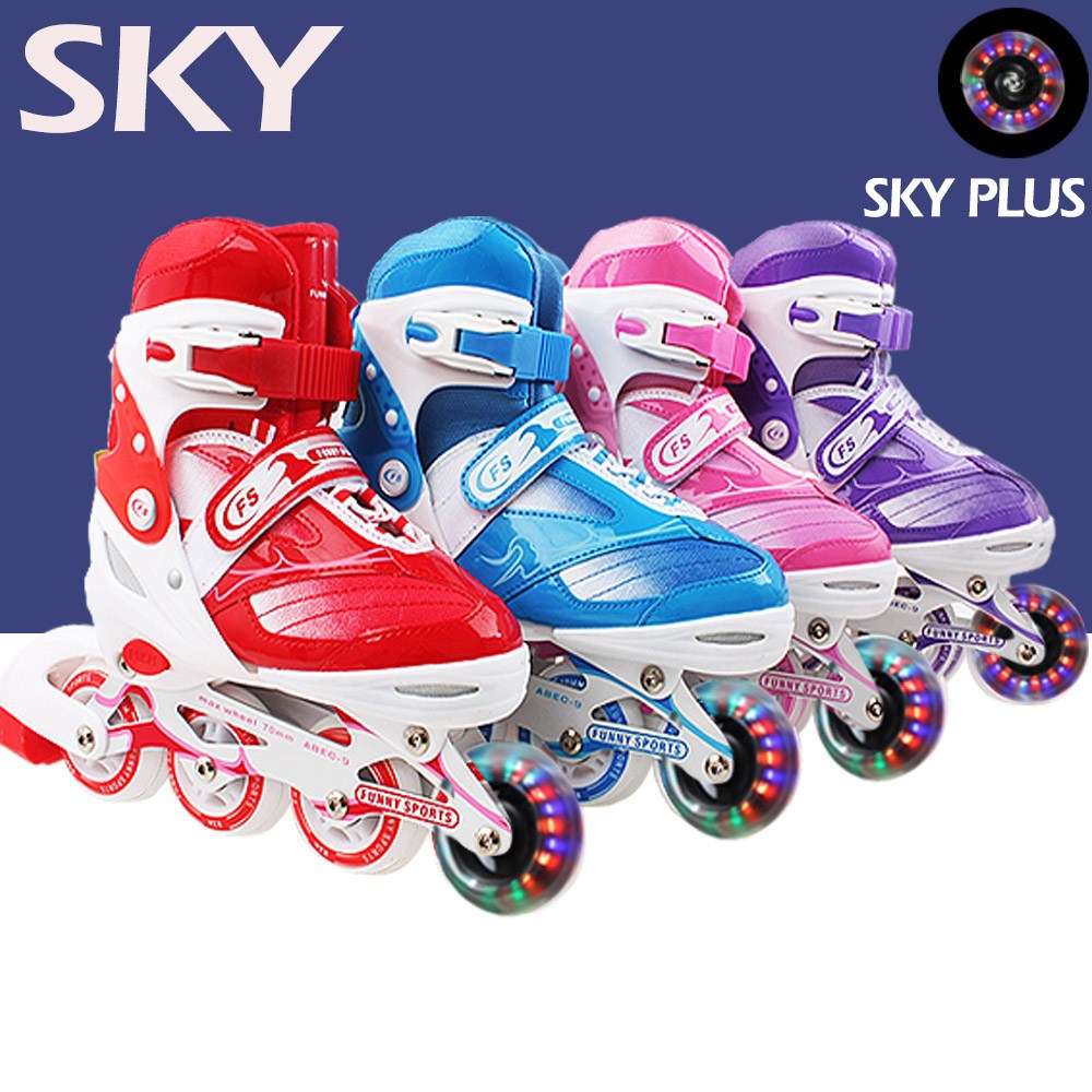 인라인스케이트 240~260mm 사이즈조절 발광바퀴 스카이 스카이플러스(발광) 인라인 49,000원